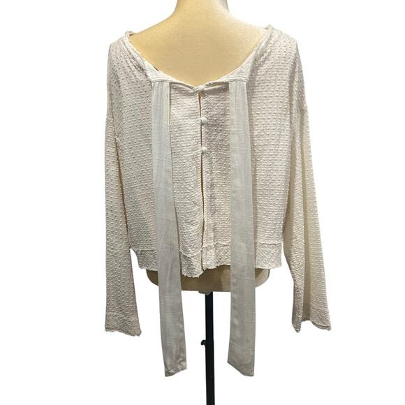 Free People Ivory Top Walking in Hueco New with tag Size Small - Picture 5 of 11